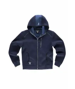 Felpa unisex cappuccio e zip Workteam