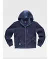 Felpa unisex cappuccio e zip Workteam