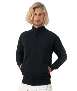FELPA UNISEX ZIP INTERA LEGGERA FRENCH TERRY JHK