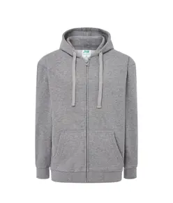 FELPA UOMO CAPPUCCIO E ZIP LEGGERA FRENCH TERRY JHK