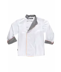 Giacca cuoco manica lunga tessuto antimacchia Workteam