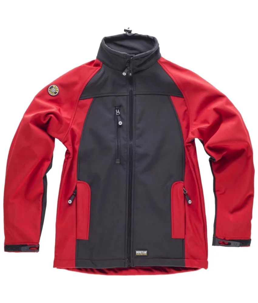 Giacca Workshell Workteam, tessuto antivento - 96% Poliestere 4% Elastan