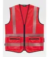 Gilet alta visibilita e bande rifrangenti discontinue Workteam