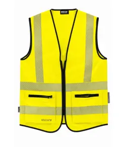 Gilet alta visibilita e bande rifrangenti discontinue Workteam