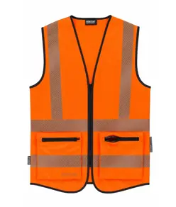 Gilet alta visibilita e bande rifrangenti discontinue Workteam