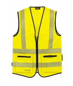 Gilet alta visibilita e bande rifrangenti discontinue Workteam