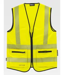 Gilet alta visibilita e bande rifrangenti discontinue Workteam