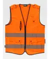 Gilet alta visibilita e bande rifrangenti segmentate Workteam