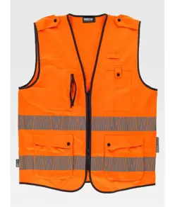 Gilet alta visibilita e bande rifrangenti segmentate Workteam