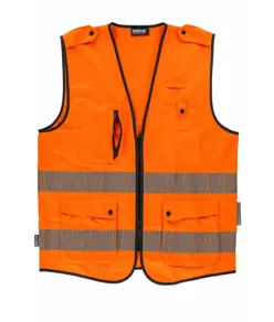 Gilet alta visibilita e bande rifrangenti segmentate Workteam