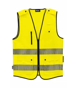 Gilet alta visibilita e bande rifrangenti segmentate Workteam