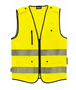 Gilet alta visibilita e bande rifrangenti segmentate Workteam