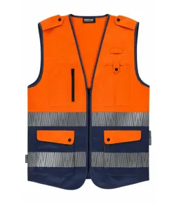 Gilet alta visibilita e bande rifrangenti segmentate Workteam