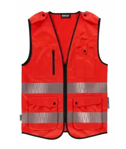 Gilet alta visibilita e bande rifrangenti segmentate Workteam