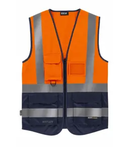 Gilet alta visibilita e bande rifrangenti Workteam