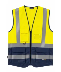 Gilet alta visibilita e bande rifrangenti Workteam