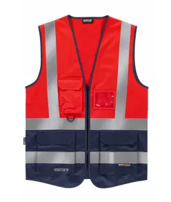 Gilet alta visibilita e bande rifrangenti Workteam