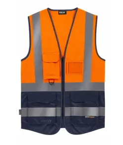 Gilet alta visibilita e bande rifrangenti Workteam