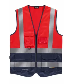 Gilet alta visibilita e bande rifrangenti Workteam