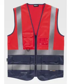Gilet alta visibilita e bande rifrangenti Workteam