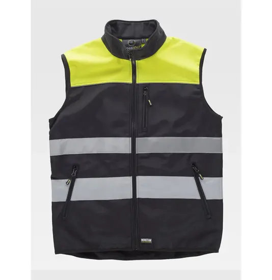 Gilet bande rifrangenti tessuto ripstop Workteam