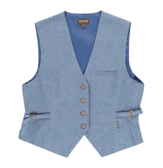Gilet donna tessuto denim Workteam