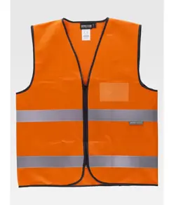 Gilet hv classe 2 con porta badge Workteam
