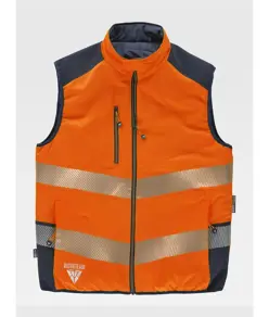 Gilet imbottito reversibile alta visibilita Workteam