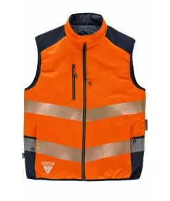 Gilet imbottito reversibile alta visibilita Workteam