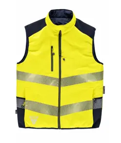 Gilet imbottito reversibile alta visibilita Workteam