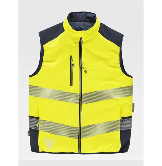 Gilet imbottito reversibile alta visibilita Workteam