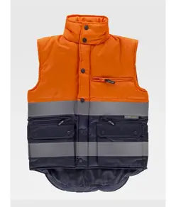 Gilet imbottito tessuto oxford alta visibilita classe 1 Workteam
