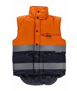 Gilet imbottito tessuto oxford alta visibilita classe 1 Workteam