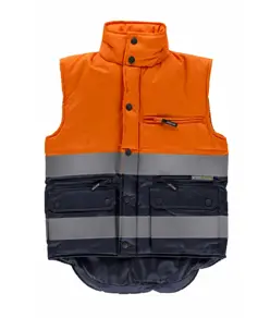 Gilet imbottito tessuto oxford alta visibilita classe 1 Workteam