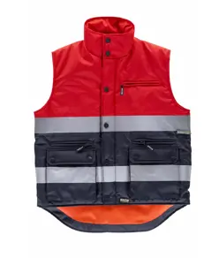 Gilet imbottito tessuto oxford alta visibilita classe 1 Workteam