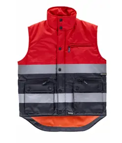 Gilet imbottito tessuto oxford alta visibilita classe 1 Workteam