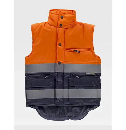 Gilet imbottito tessuto oxford alta visibilita classe 1 Workteam