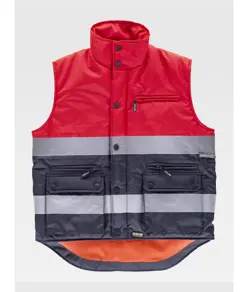 Gilet imbottito tessuto oxford alta visibilita classe 1 Workteam