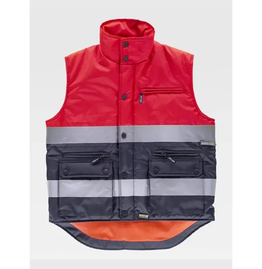 Gilet imbottito tessuto oxford alta visibilita classe 1 Workteam