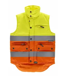 Gilet imbottito tessuto oxford alta visibilita classe 2 Workteam