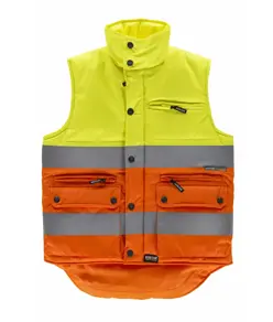 Gilet imbottito tessuto oxford alta visibilita classe 2 Workteam