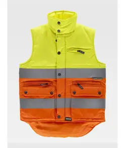 Gilet imbottito tessuto oxford alta visibilita classe 2 Workteam