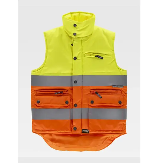 Gilet imbottito tessuto oxford alta visibilita classe 2 Workteam