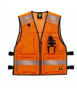 Gilet multitasche con rete Workteam