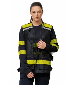 Gilet multitasche con rete Workteam