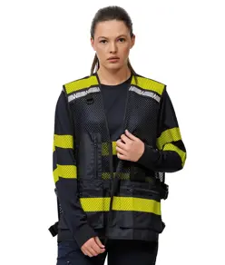 GILET MULTITASCHE CON RETE Workteam