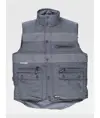 Gilet multitasche imbottito bande rifrangenti Workteam