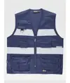 Gilet multitasche leggero bande rifrangenti Workteam