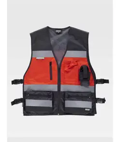 Gilet multitasche tessuto oxford Workteam