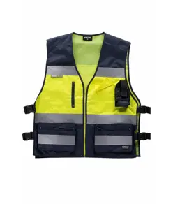 Gilet multitasche tessuto oxford Workteam